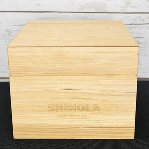 Shinola Detroit Watch Case Wooden Box